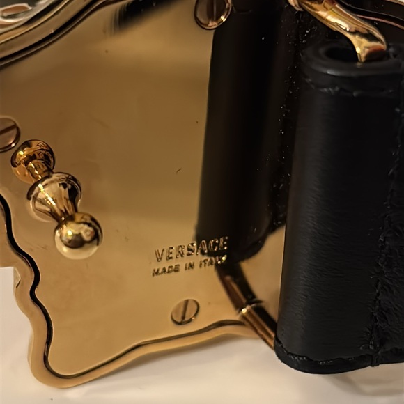 Versace La Medusa Leather Belt 3 CM - Picture 3 of 12